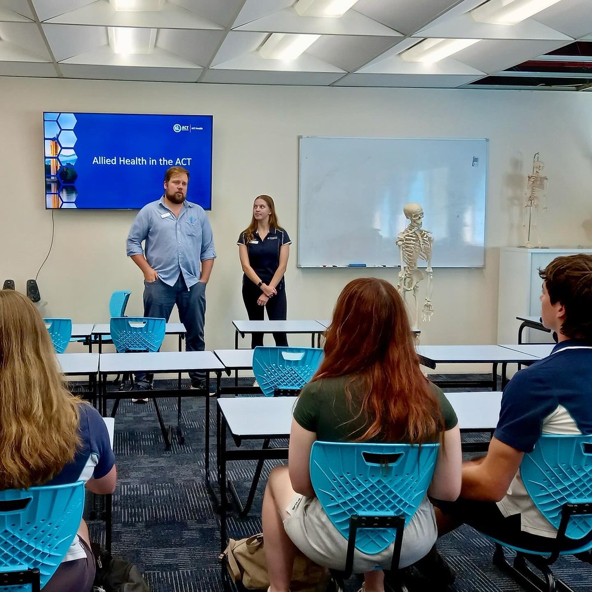 We recently dropped into Melba Copland Secondary School to chat to year 11 & 12 students about a career in healthcare. There was lots of interest about the different courses and career flexibility. If you’d like to know more, get in touch with us or chat to your school.