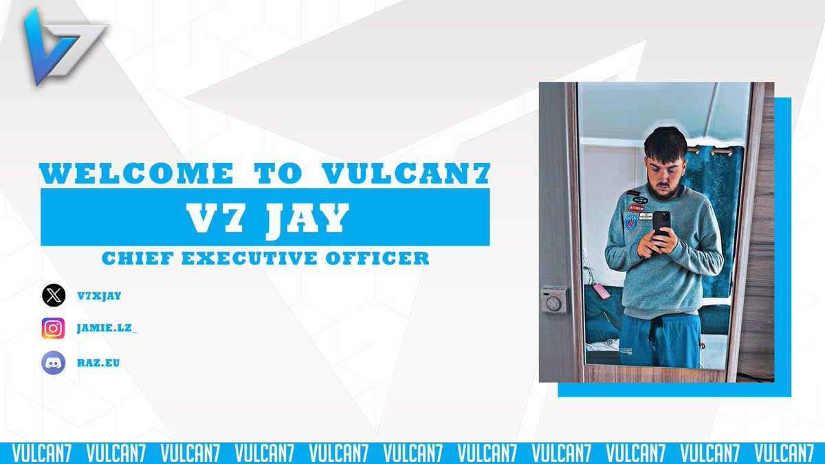 Vulcan7Gaming's tweet photo. Please welcome @V7xJay as he works alongside @V7_Jordy in the day2day running of Vulcan7. 

Please do drop him a follow on his socials and we look forward to seeing what he can bring to Vulcan7!

#UpTheVulcan https://t.co/O861AfHqeX