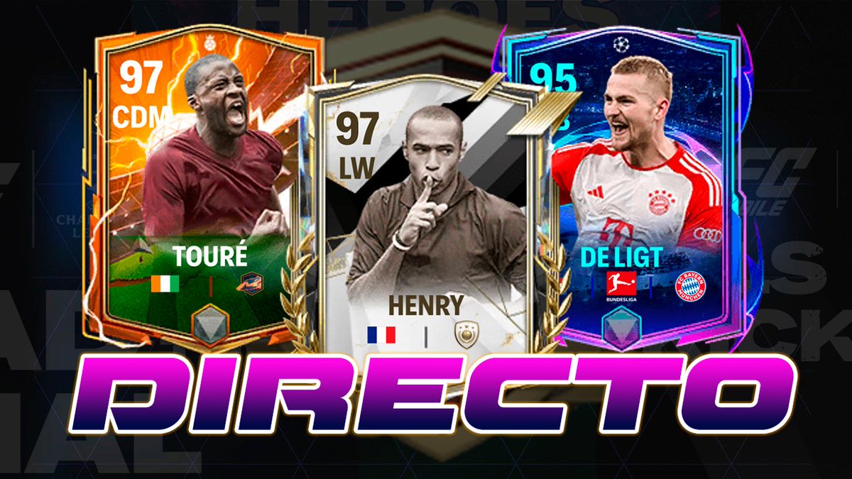 DIRECTO 3 HORAS DESPUES DEL RESET🔴

LLEGAN NUEVAS CARTAS🔥SI HAY SOBRE TOP ABRIMOS CON JOYAS🤣REALIZAMOS SBC 87-97 Y 89-97🥱#FCMobile 

youtube.com/live/4QqROEq4I…

Se agradece 🔄❤️ @tutiofifa @kuriboh_fc @DevilRv_ @totono97 @GERARDM09 @legas1710 @EL_PROFE_FIFA @nitrofm7 @FrankH2H🙏