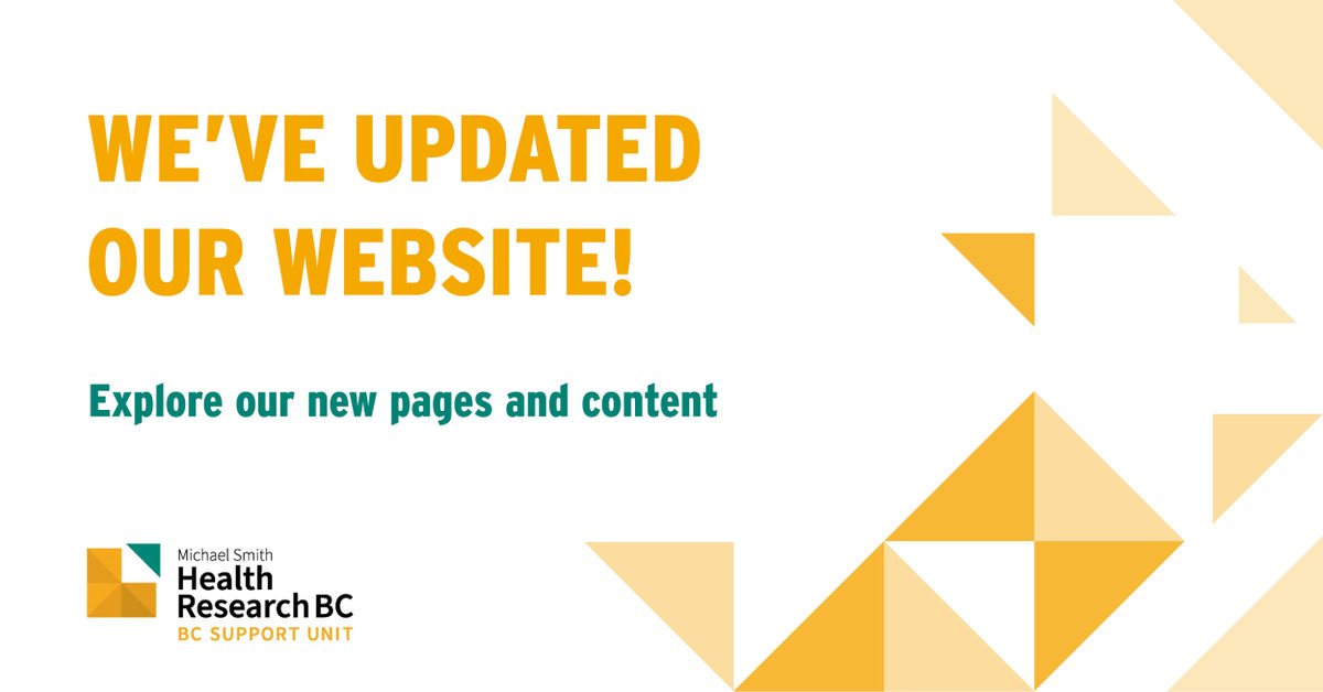 We've updated our website! Check out our new pages on data, patient partner engagement and learning health systems. You'll also find more information on our audiences and our projects, like the Methods Clusters. Start exploring: bit.ly/3sTVcng