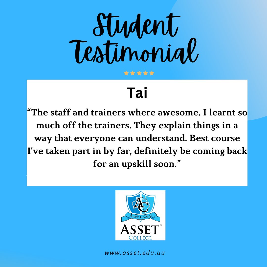 'Best course I've taken part in!' 🤩

Thank you Tai.

#security #securitytraining