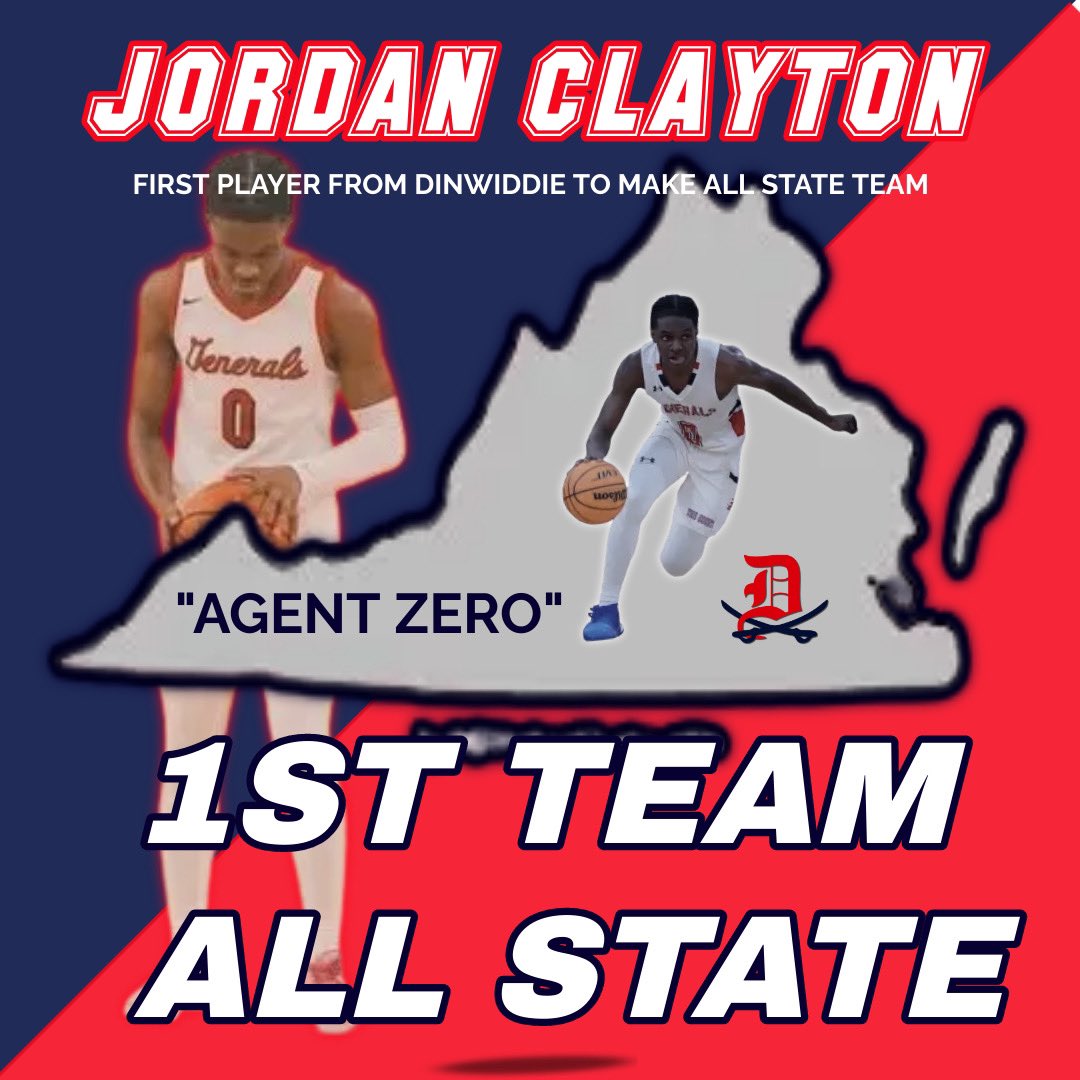 Dinwiddie Boys Basketball (@thecountyhoops) on Twitter photo Congratulations to Jordan Clayton <a href="/jclayton0/">Jordan Clayton</a> on making 1ST TEAM ALL STATE๐ค๐พHe is the FIRST player from Dinwiddie High School to make The All State Team๐ช๐พ๐๐ค๐พ Congratulations to Jordan Clayton <a href="/jclayton0/">Jordan Clayton</a> on making 1ST TEAM ALL STATE๐ค๐พHe is the FIRST player from Dinwiddie High School to make The All State Team๐ช๐พ๐๐ค๐พ
