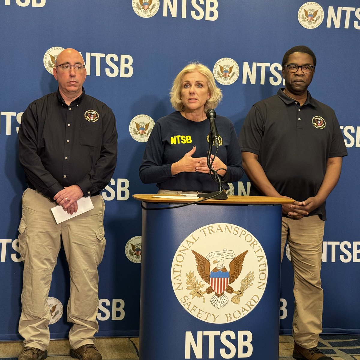 Happening now: NTSB Chair Jennifer Homendy says MV Dali was carrying 764 tons of hazardous materials, “mostly corrosives and flammables” and “some were breached.”