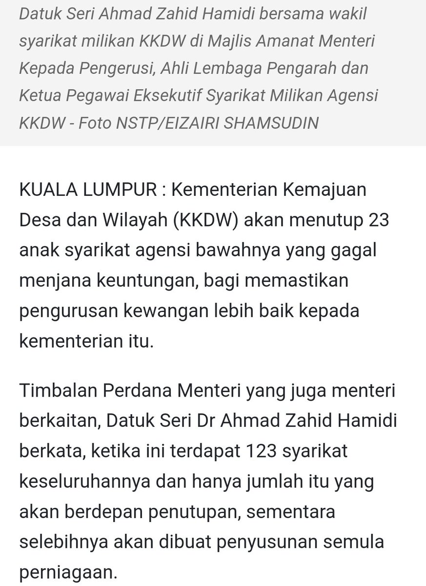 to be fair

memang ada banyak move merger/acquisition/tutup loss making agensi/glc

MADANI Gov nak ⬇️ redundancies of agencies/glcs dan nak streamline proses2 birokrasi

cuma tak kecoh sangat
benda tak best tak boleh jadi bahan politik 3R untuk pembangkang