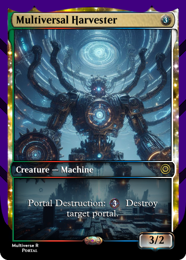 TCG_P0RTAL's tweet photo. Unlock the Multiverse! ⚔️
TCG Portal: Multiverse, the 1st edition of collectible NFT cards. Epic war between universes! 👽🤖
#NFTs #TCG #NFTCommunity #NFTsales #NFTdrop #PolygonNFTs #nftart
#nftcollectors #NFTGiveaway #nftplay https://t.co/omPdesitQK