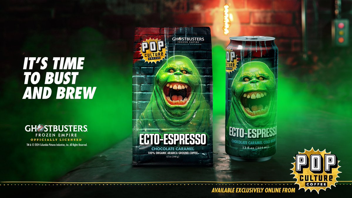 Yes, have some! Ghostbusters coffee is now available for order from Pop Culture Coffee. More details on our site for all the upcoming flavors. #ghostbusters #frozenempire