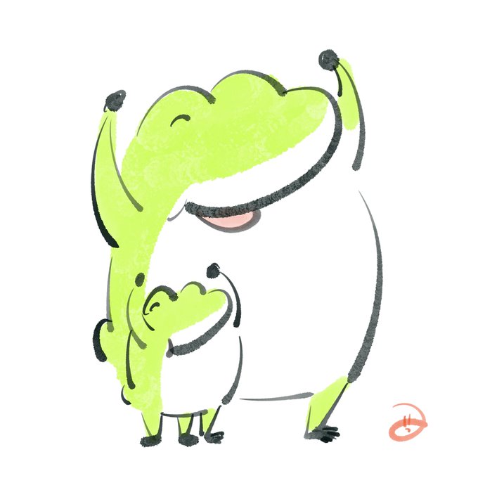 「frog standing」 illustration images(Latest)