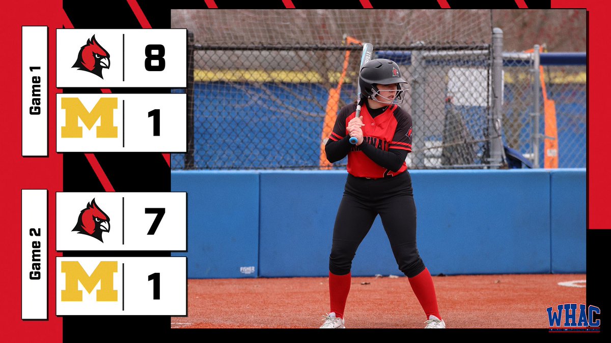 🥎FINALS🥎 @CUAA_Softball pulls off two wins against Michigan-Dearborn to start 2-0 in WHAC play! #gocards