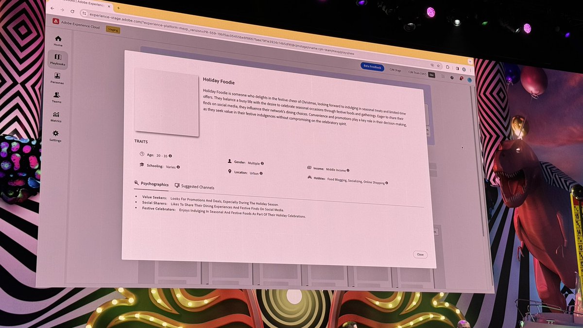 rwang0's tweet photo. MyPOV: Chang Xiao @adobe #ProjectPerfectPlays
You can use generative text to create playbooks
@AdobeSummit #AdobeSneaks #AdobeSummit https://t.co/KtWyshg642