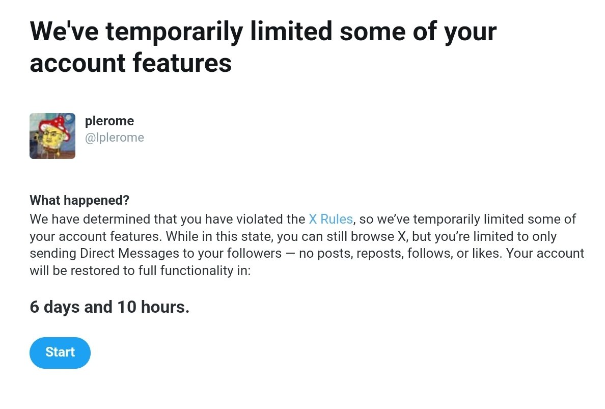YmeAnselm's tweet image. my main got restored, the permaban being replaced w/ a 1 week suspension! 😁 ty, @elonmusk &amp;amp; team! ^