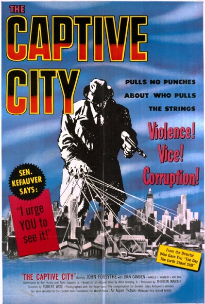 Filmed mostly in Reno, NV and inspired by the Kefauver Committee hearings on organized crime, John Forsythe's first movie, 'Captive City' was released nationally on Apr 11, 1952, after a preview in New York, NY on Mar 26, 1952. bit.ly/2G6CFuB