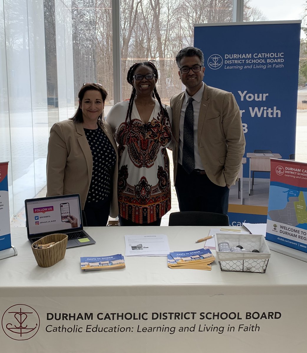 What a great day at <a href="/GlendonCampus/">Glendon Campus YorkU</a>  Job Fair talking with potential candidates.  

#FSL #JobFair #careerinTeaching #DCDSB <a href="/DurhamCatholic/">Durham Catholic District School Board</a>
