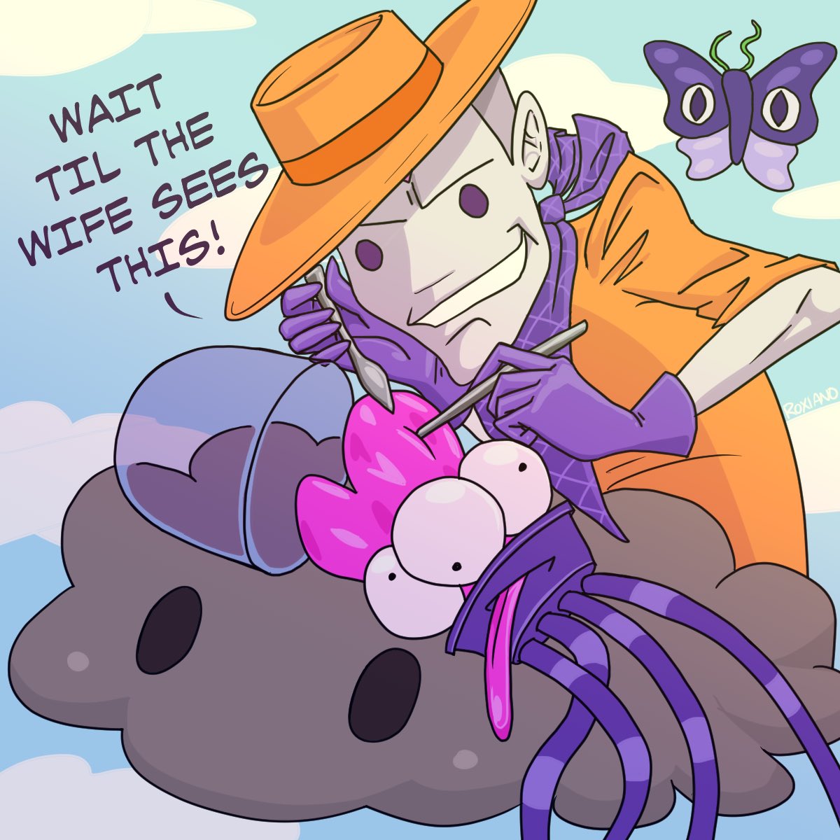 A drawing of Alf &amp; Licky from <a href="/LickysEscape/">Licky's Escape</a> 👀 
#LoveLicky