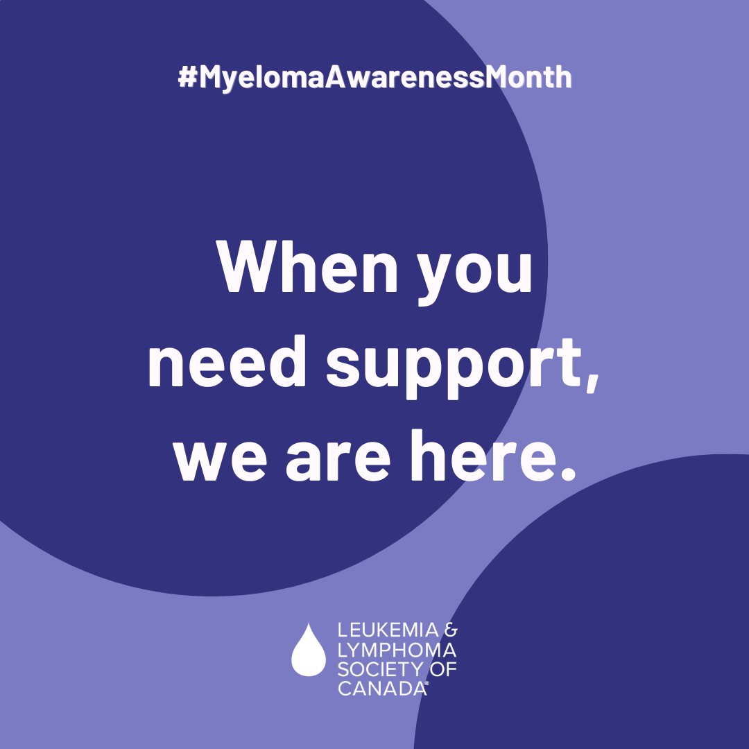 When you need support, we are here. 🤝 This #MyelomaAwarenessMonth, explore the vital (and FREE!) resources we offer for #myeloma and #multiplemyeloma patients and caregivers, like personalized support and education resources. Visit bit.ly/4czgkkH for more details.