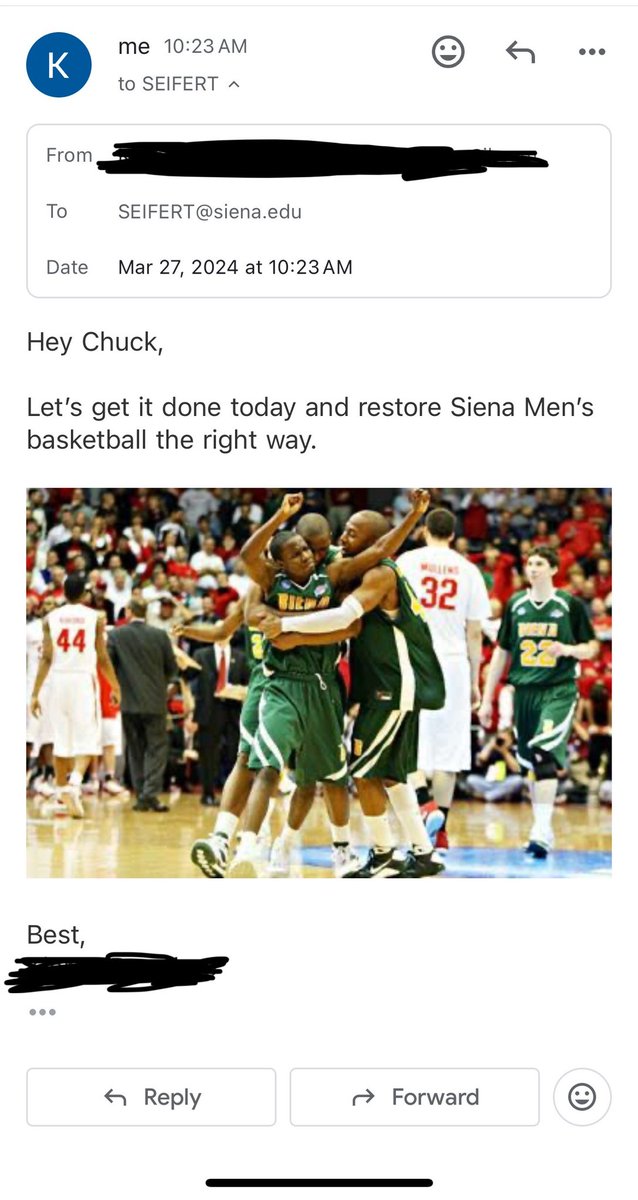 KDTrey9's tweet photo. @MarkSingelais Deal should be announced soon, please credit me for pushing @SienaAD and @charles_se78261 to sign @Coach_McNamara 
@SienaMBB https://t.co/A0fHaCYkhi