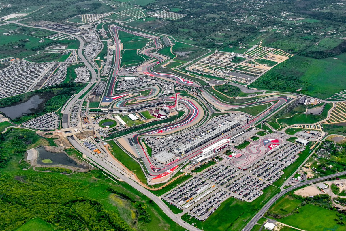 Bird’s eye view 👀 #YALLIN | #NASCARatCOTA