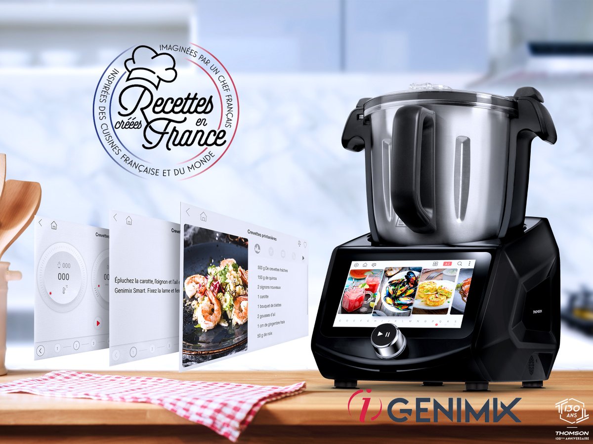 Préparez de délicieuses recettes pour le plus grand plaisir de toute votre famille avec l'aide du robot cuiseur i-Genimix THCM345PB #Thomson ! 😋 ▶️ boulanger.com/ref/1187574 #ThomsonÉlectroménager #iGeminix #Cuisine