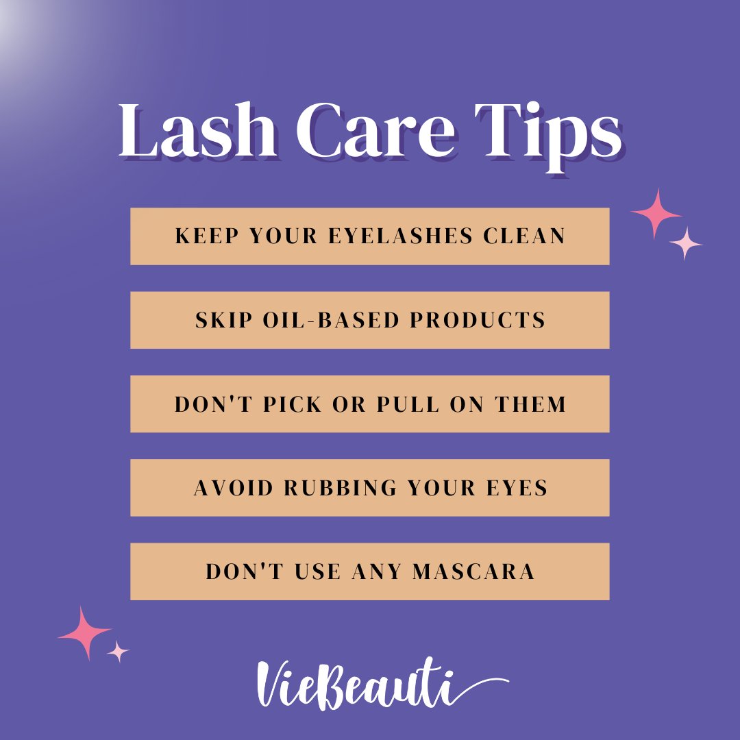 viebeauti's tweet image. Unlock the secret to stunning lashes with our Lash Care Tips! 💫 Follow these simple steps to maintain naturally beautiful lashes. #lashcare #beautytips #naturallybeautiful #lashgoals #lashtips