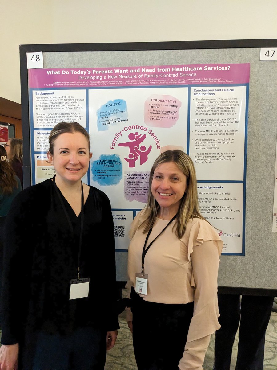 A round of applause to our CanChild members for their excellent poster presentations at #MCHRD2024! 👏👏 @MacUPediatrics @OffordCentre @MacMODR @mch_childrens @ResearchStJoes @CHEMPLab @machealthsci