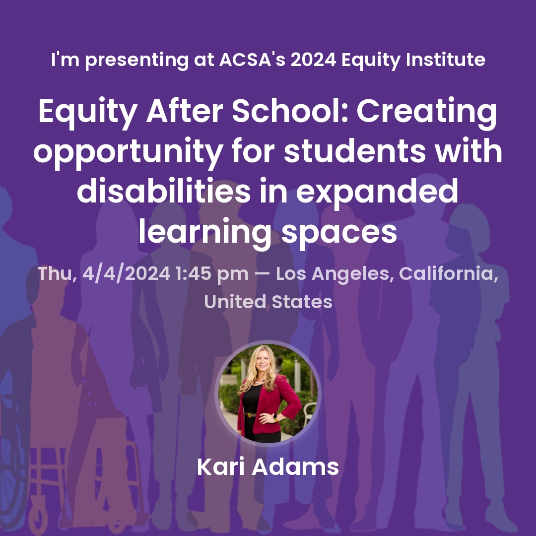 Are you going to the @ACSA_info Equity Institute next week? If so, join Kari Adams, TPI's Inclusive Leadership Center Director and her co-presenter, Dr. Kristen Henry, at their session on April 4th at 1:45pm! @ACSAXVII @kariadams82 @ChapmanCES