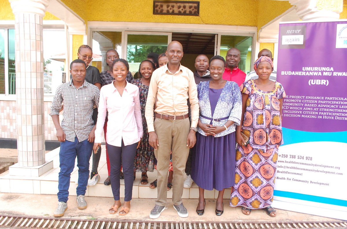HealthForCommu1's tweet image. Today,in partnership with @NARwanda, at the  first of three days workshop with sector social affairs in charge, Ibuka, CNF, CNJ, NCPD from  @HuyeDistrict.
The workshop focused: Promoting positive masculinity and Non Violent Communication,  GALS and Mental Health and Resiliency.