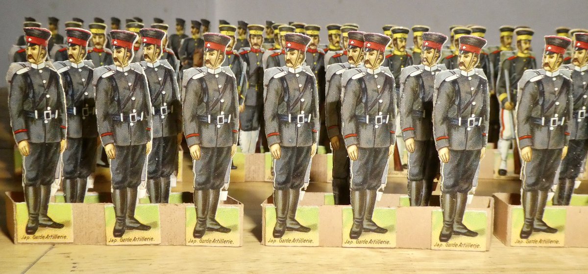 PabloGr13346576's tweet image. soldatini.eu/2024/03/japane…
Japanese Army paper soldiers WW1 🇯🇵

Japanese Army embossed cardboard soldiers was produced by Fridrich des Grossen - Luxus Papierfabrik (Berlin, Germany) before 1919. 
#eusoldatini, #JapaneseArmy, #Papersoldiers, #RussoJapaneseWar, #WorldWar1, #WW1