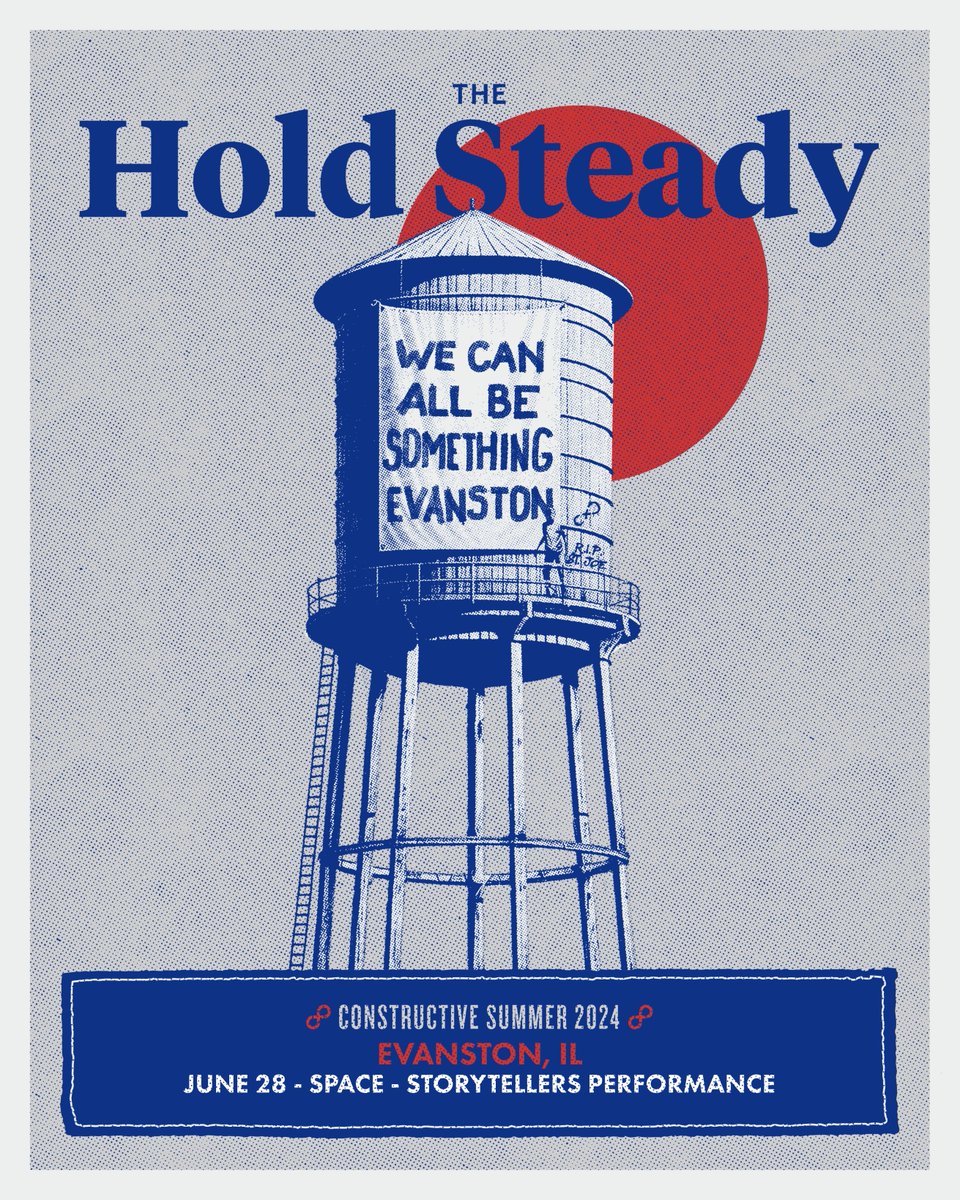 Hey Chicago….in the words of the legendary Ernie Banks - Let's Play Two! We've just added a 9:30 PM show after our 7PM show on June 28 at @evanstonspace - on sale tomorrow Thursday 3/28 at 10am CT / 11am ET! Ticket link at theholdsteady.net. Hope to see you there!