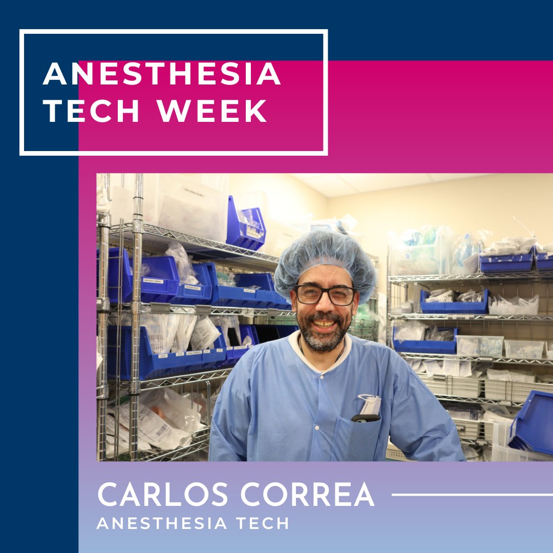 This #AnesthesiaTechWeek, we're highlighting some of our amazing techs who go above & beyond. Carlos Correa is one of our anesthesia techs at the Hutch Ambulatory Surgery Center. Carlos has been with @MontefioreNYC for 20 yrs & has worked as an #anesthesiatech for the last decade