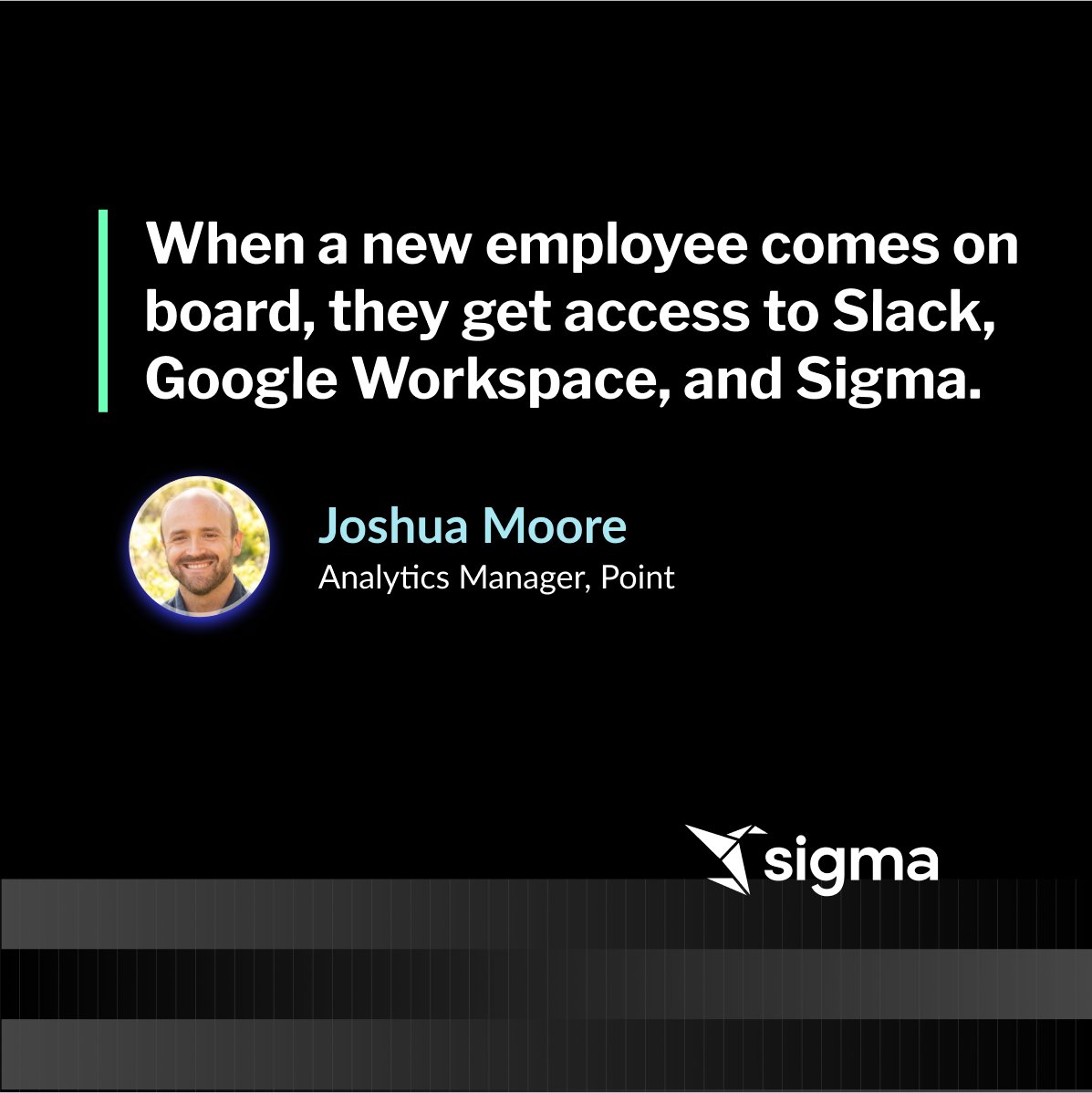 Our customers are making Sigma a standard app for workplaces everywhere. Learn more about how customers are using Sigma here: sigmacomputing.com/sigma-customer…