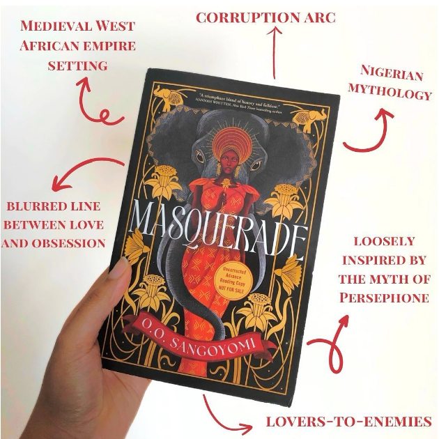 “A bewitching, thrilling and vibrant novel.” —Jennifer Saint, New York Times bestselling author Masquerade by @OOSangoyomi is a dazzling, lyrical tale exploring the true cost of one woman’s fight for freedom. Coming 7.02.24!✨ Get your copy here: us.macmillan.com/books/97812509…