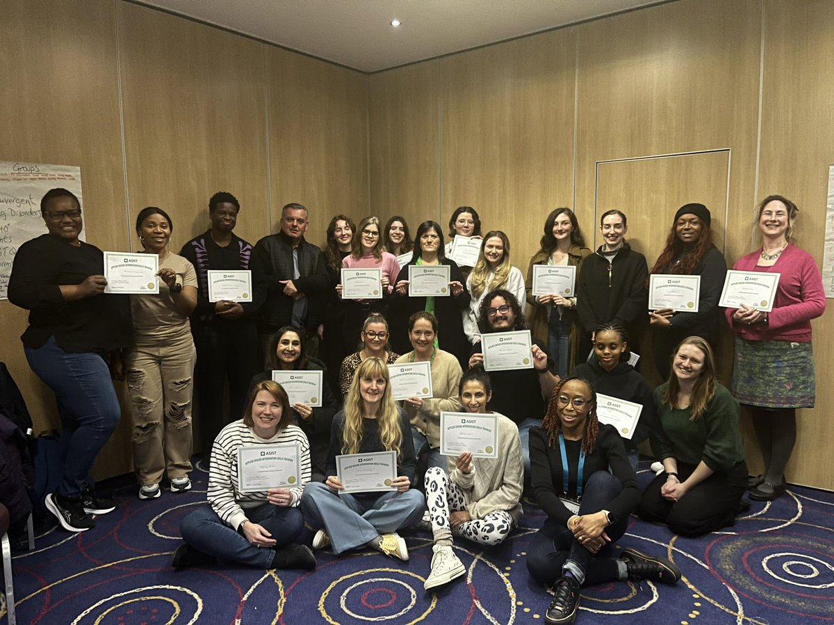24 brilliant new Caregivers 🎉Completing ASIST is a significant achievement, and your commitment to suicide prevention is truly commendable. Thank you for stepping up to make a difference in your communities. Keep up the amazing work! <a href="/LivingWorksAus/">LivingWorks Australia</a> <a href="/THCEPN/">Tower Hamlets CEPN aka 'Training Hub'</a> <a href="/Living_Works/">LivingWorks</a>