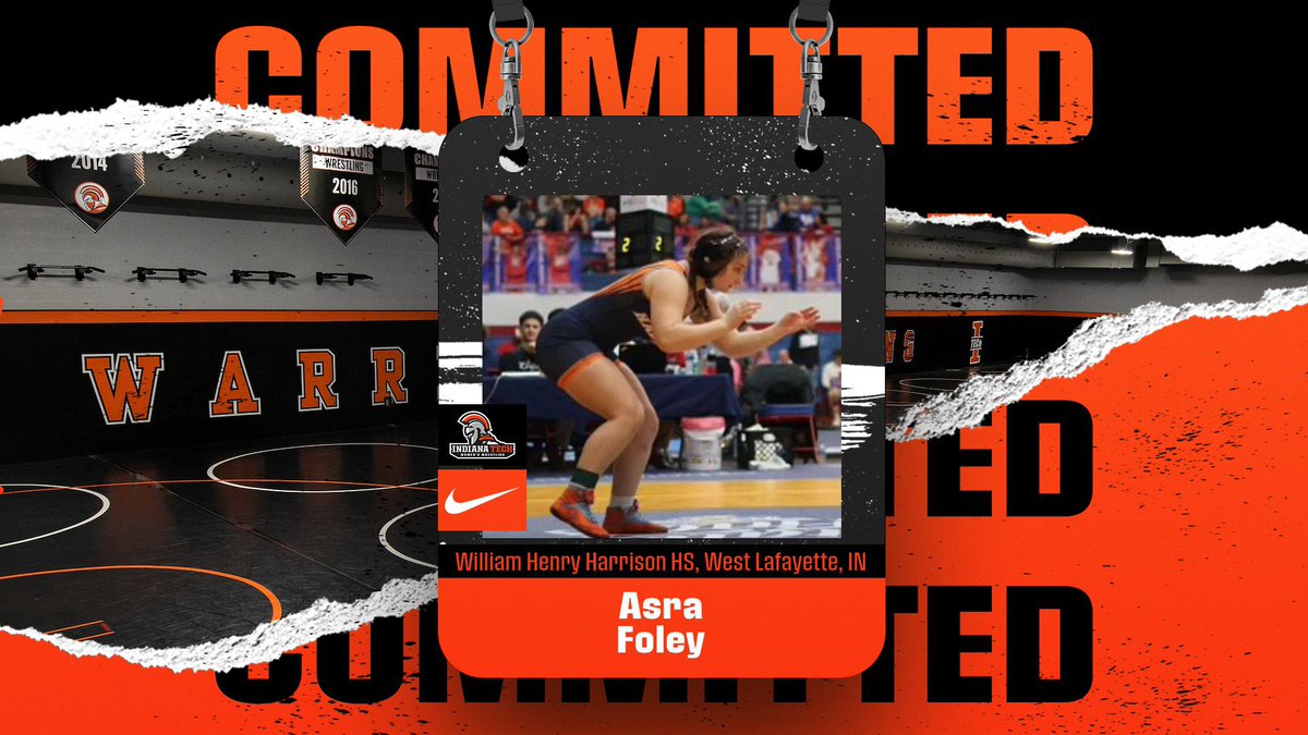Help us welcome our newest addition today as we welcome Asra Foley from William Henry Harrison HS in Indiana. She was a state qualifier this year at 170. We are very excited about Asra’s future as a Warrior!