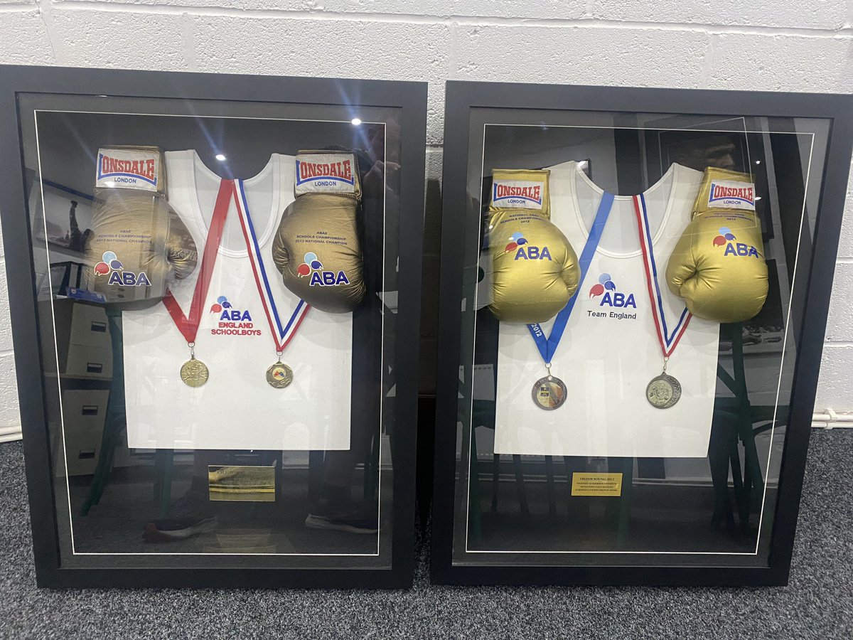 More Of Our Club’s History Has Just Arrived Back From The Framers.. Costs Covered By Sponsorships From Our Club Show! Thanks To All Sponsors Once Again  💎 ✊🏻 #TEAMVENTURE! #TEAMENGLAND! 🥊 🥊