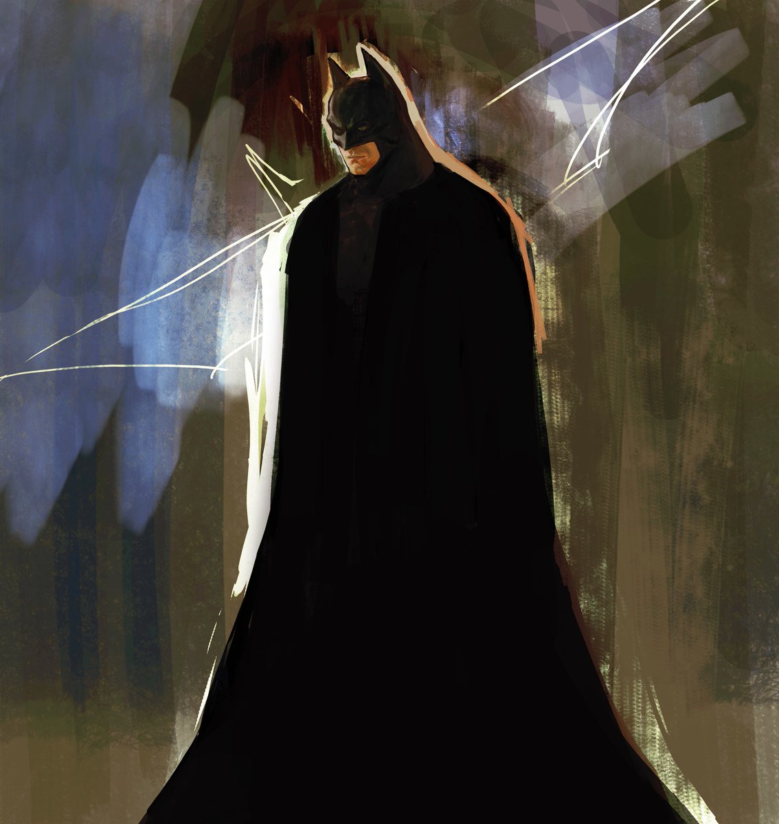 solo 1boy standing male focus from behind cape mask  illustration images