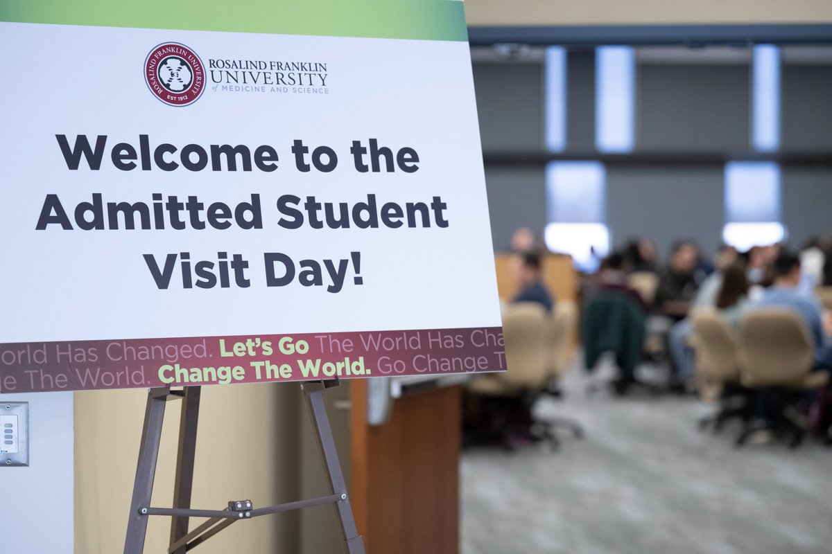 Thanks for joining us for Admitted Student Visit Day! We look forward to seeing new faces at the next ones on Friday, April 26 and Saturday, April 27. Be sure to reach out at grad.admissions@rosalindfranklin.edu if you have further questions, and we hope to see you again soon.