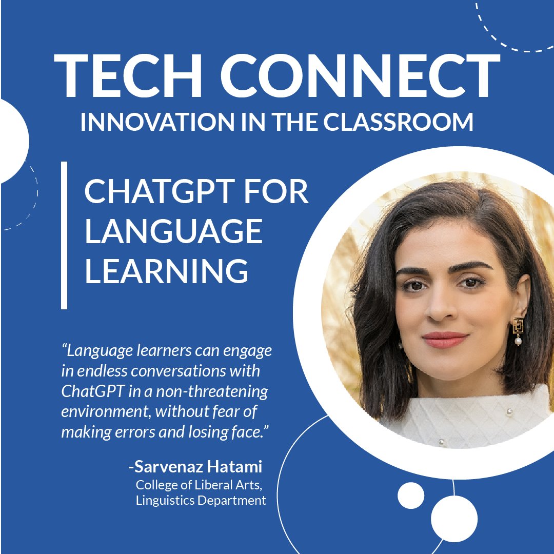CSULBATS's tweet image. ✨ Discover ways that ChatGPT can be customized to support second language teaching and learning!💻

csulb.edu/academic-techn….

#csulb #csulbats #chatgpt #languagelearning #Al #teaching #learning #csulbcla #linguistics