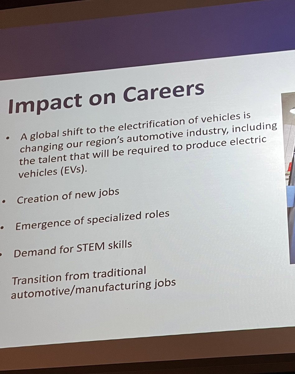 Happy to attend on behalf of @SouthEssexCC the @ncceinc1 STEAM Ahead Youth Forum this evening in Windsor and listen to @c_shenken @WorkforceWE share valuable information about careers in the EV sector with local students.