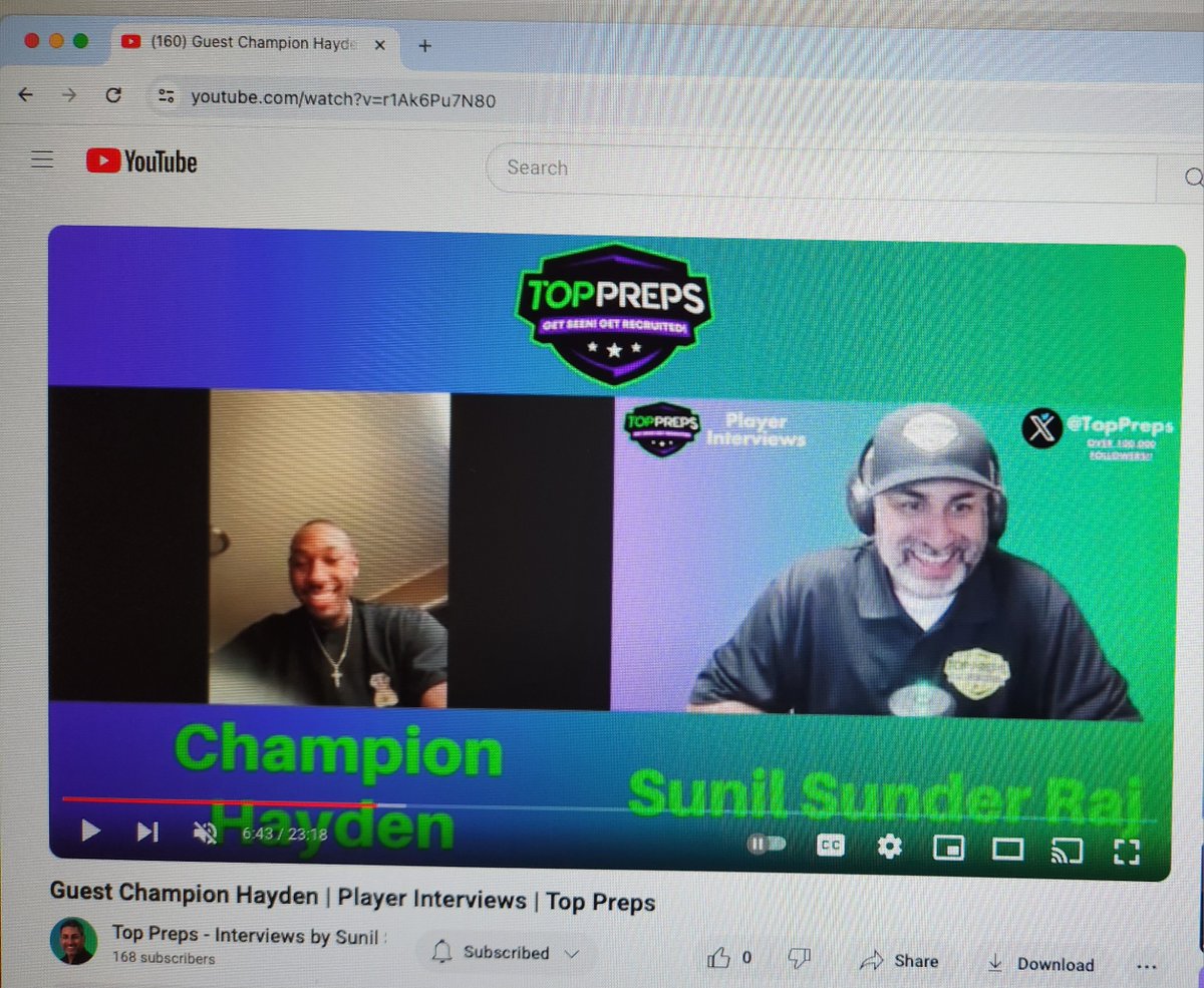 Sunil Sunder Raj - Top Preps tweet media