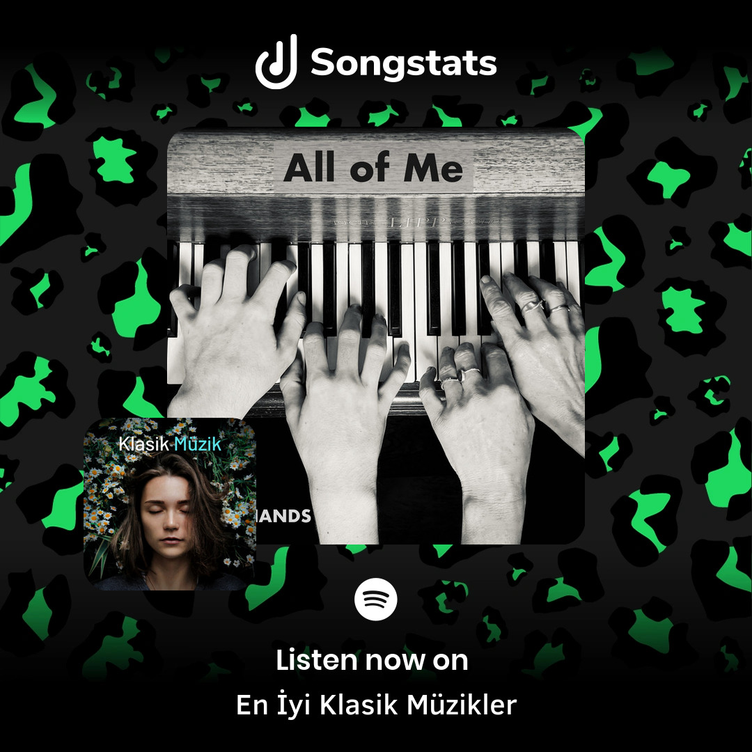 @morganpochin Wow!! Just saw that 'All of Me' was added to 'En İyi Klasik Müzikler' with over 25.6K Followers on Spotify! Find even more awesome insights on Songstats.