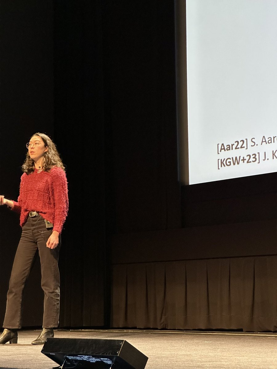 Last talk of #realworldcrypto 2024! Watermarks for Language Models: a Cryptographic Perspective by Miranda Christ