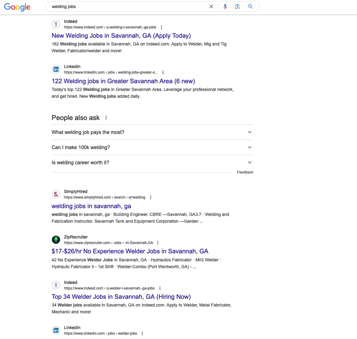 searchbound's tweet photo. oh, poor baby can't find a project to build?

go build a niche, boutique job board, and dote on that community like it was your god-child.

serp results like this tell me one thing: goog WANTS to rank something better. ANYTHING. but no one has built it.

the profit-margins of a job board trump every project I've ever run.

job boards can be built by non-coders. if you're a coder, even better.

job boards can be built by solo builders.

they are the perfect side project, or better yet, (eventual) full-time job. you're helping people find new, better jobs. what beats that?

go window shop niches on Indeed, pick one that seems interesting with lots of search volume & activity, buy a good-enough .com, and get to work.

there is so much opportunity in this niche, I sometimes go 🍌🍌🍌 cause I can't build it all.