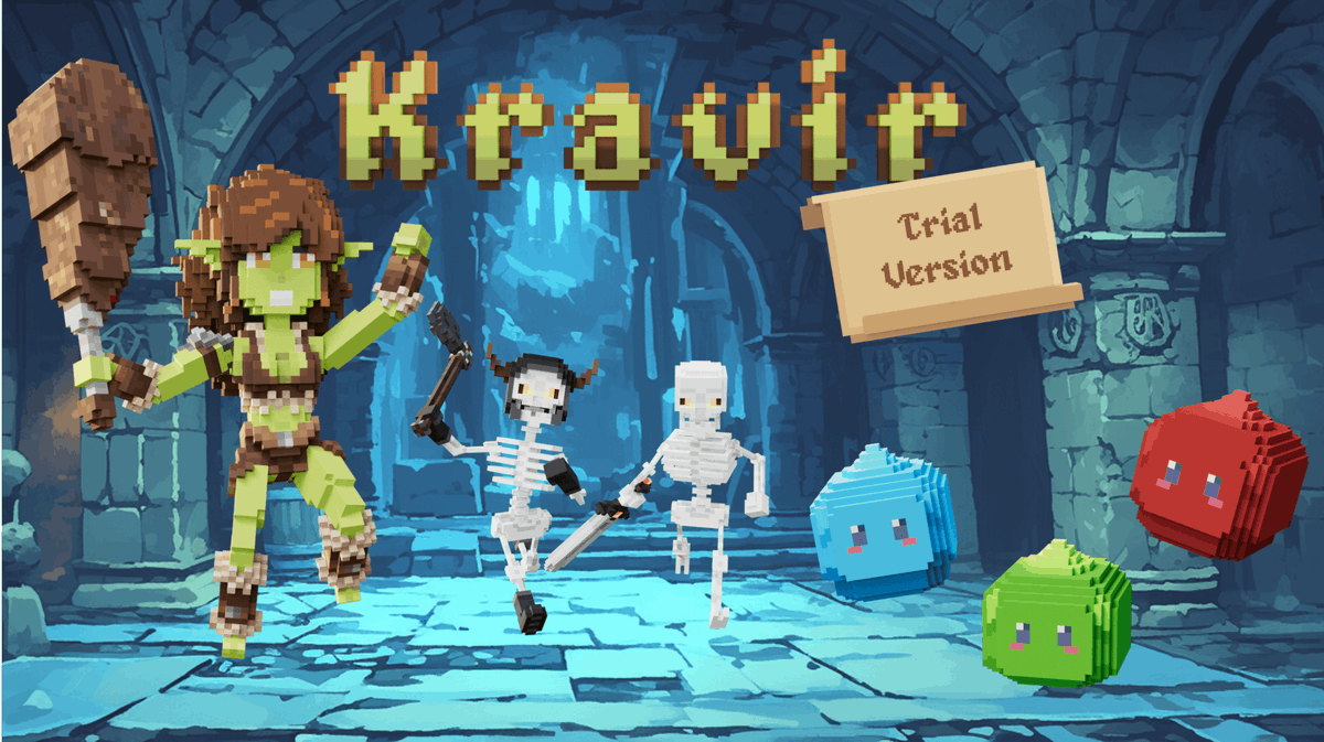 📢Hey #sandfam !!! 💚Today, we are excited to share that 'Kravir | Trial Version' is live!!! ▶️Play now: sandbox.game/en/experiences… 🏆Competitions, rewards and much more coming soon... Follow @KravirGame @TheSandboxGame #gamedev #Metaverse #RPG #dungeoncrawler #NFTCommunity