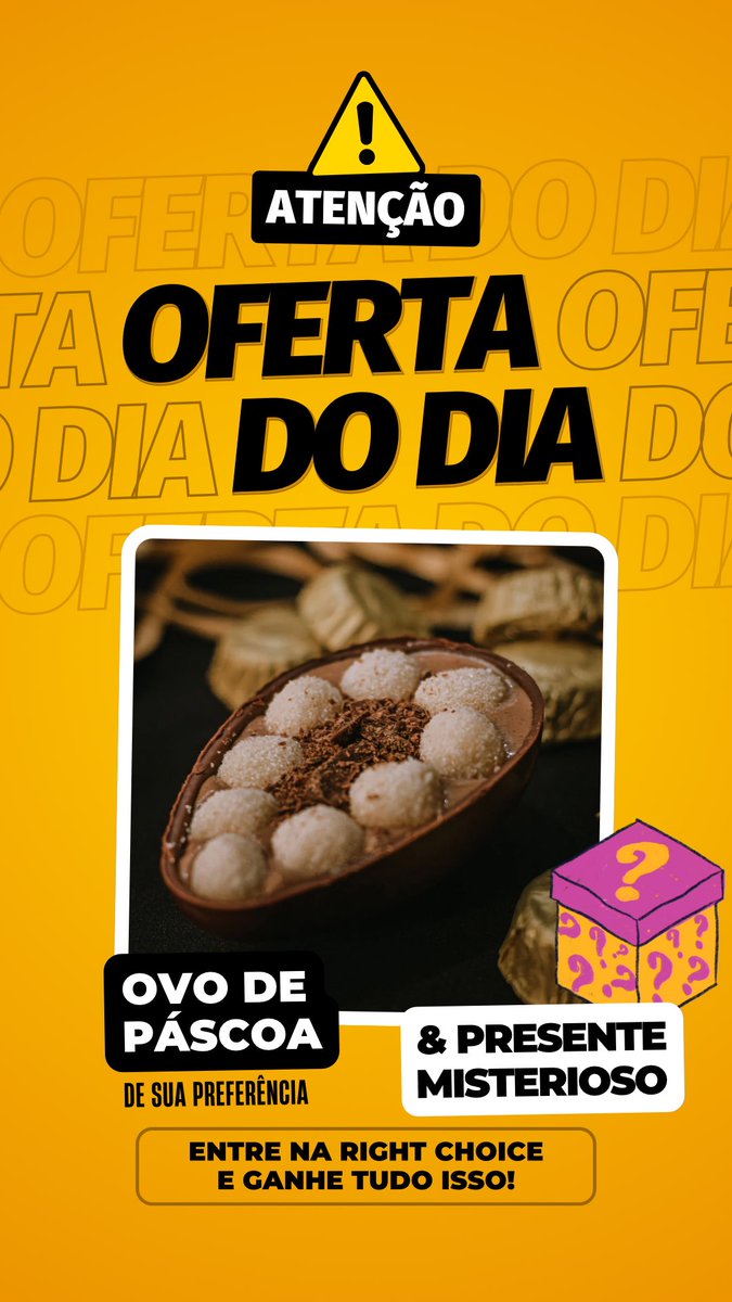 OFERTÃO ⚠️ ENTRE NA NOSSA BASE E GANHE UM OVO DE PÁSCOA E UM PRESENTE MISTERIOSO — 🐈