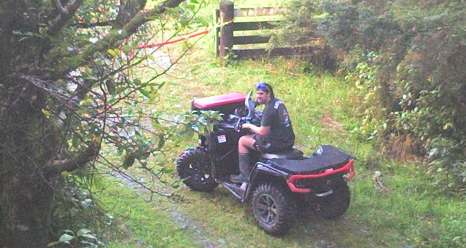 Quad bikers damage Paparoa National Park. We are seeking help from the public, to identify the person in the below picture, after they drove down the Cave Creek Memorial Track/Kotihotiho. More information on how to help: bit.ly/3vm5XAe