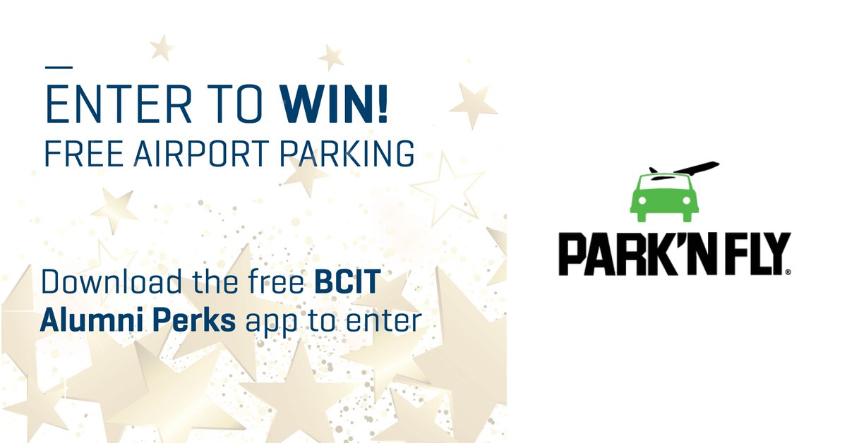 CONTEST ALERT 🛫 Time to get away! Enter to win one of three 4-day valet airport parking vouchers worth $128 each from BCIT Alumni Perks partner Park’N Fly. Download the Perks app to enter by Apr 14, 2024. Learn more: bcit.alumni-perks.com/contests.php
@ParkNFlyCA