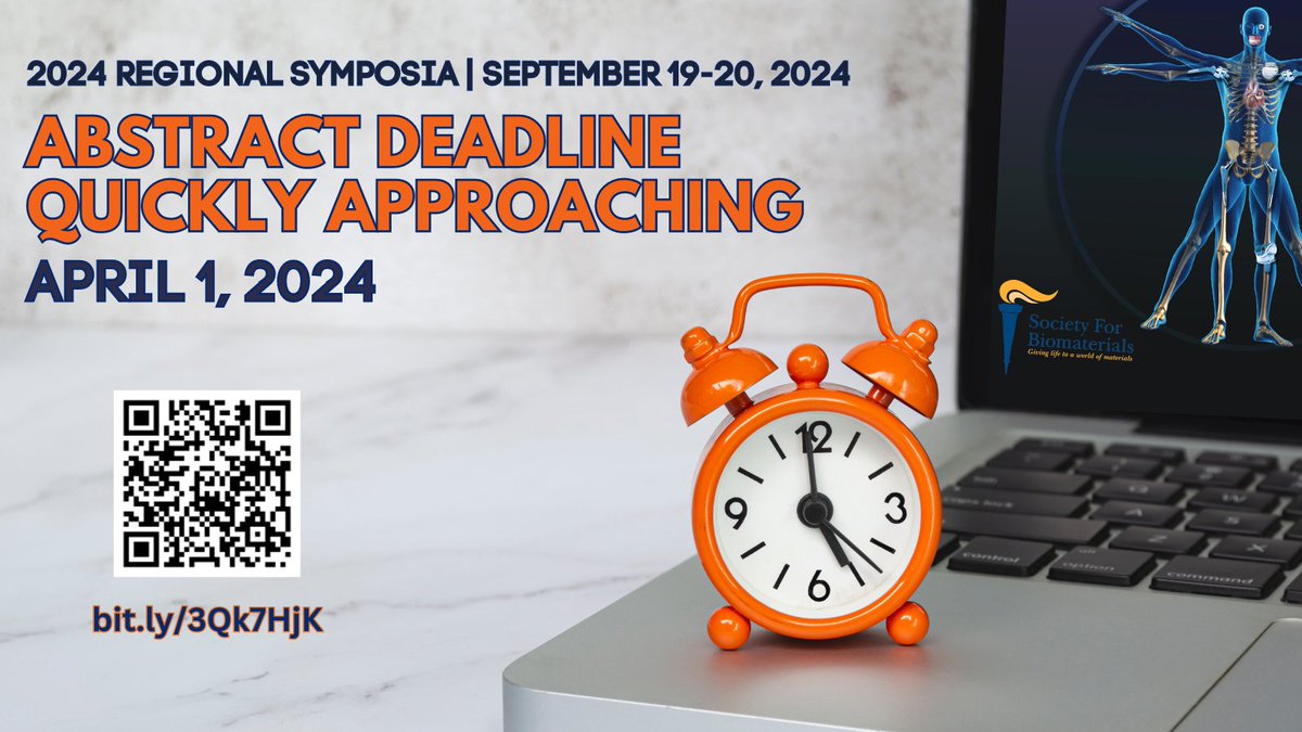 🚨 Abstract submission deadline alert! 🚨 Time's ticking!! ⏰ April 1st is fast approaching. Don't miss out on the chance to share your groundbreaking research! Submit your abstracts for consideration now - bit.ly/3Qk7HjK