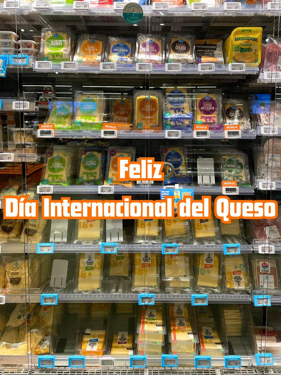 ¿Sabías que hoy es el Día Internacional del Queso 😯🧀? Es un elemento esencial de nuestra comida 🇳🇱🧡 #JongeKaas, #OudeKaas, #belegen, con comino o mostaza: las opciones son infinitas. ¿Cuál es tu favorito? Y como dijeron nuestros amigos de @NLinVenezuela, y la queso 🧀…