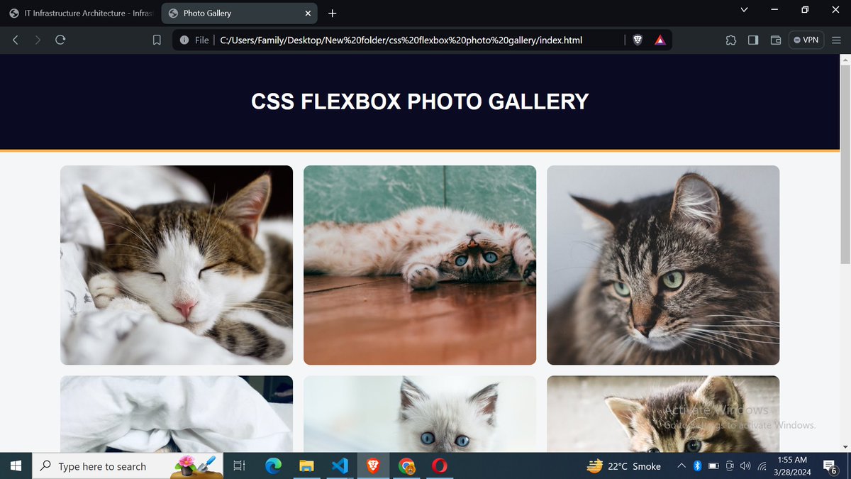 SyntaxSam405's tweet image. Day 08 and 09 of my Journey. Learned and practiced some more CSS Important properties and concepts like CSS Flex Box and much more. Designed a basic web page using CSS Flex Box.
Feeling accomplished! Excited for tomorrow.

#100DaysOfCode 
#CSS 
#webdevelopment