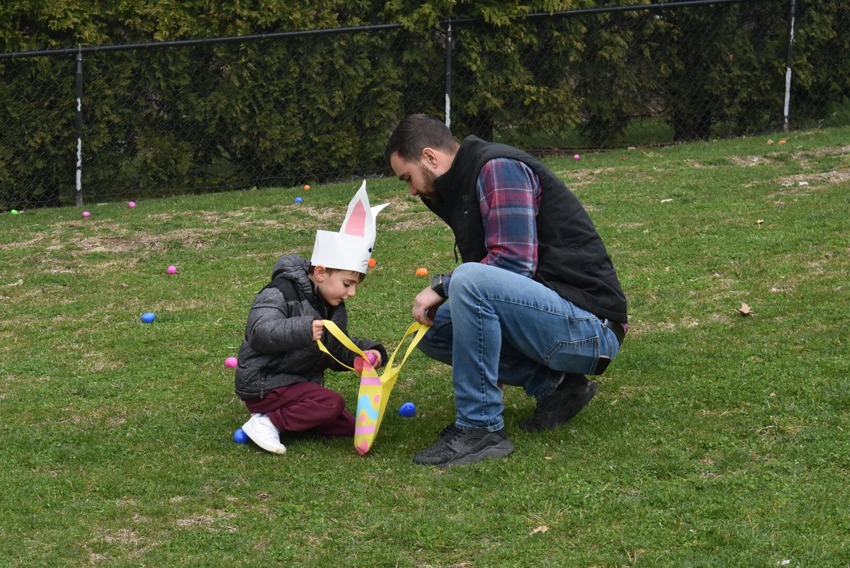 If you want to see unbridled joy, come to the Easter Egg Hunt at @IonaPrepLower, as grades PK-to-3 raced out to the playground where our Mothers' Auxiliary had stuffed and scattered eggs. The boys learned self-control in leaving eggs for others and helped clean up! #HappyEaster