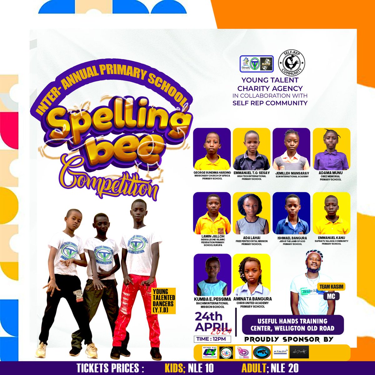 Here we go again with our inter annual primary school spelling bee competition. Get your schools, parents and friends to come and support our educative program In Freetown Sierra Leone 🇸🇱 on the 24th April 2024 @Useful Hands Wellington Old Road. #zamani232 #SaloneX